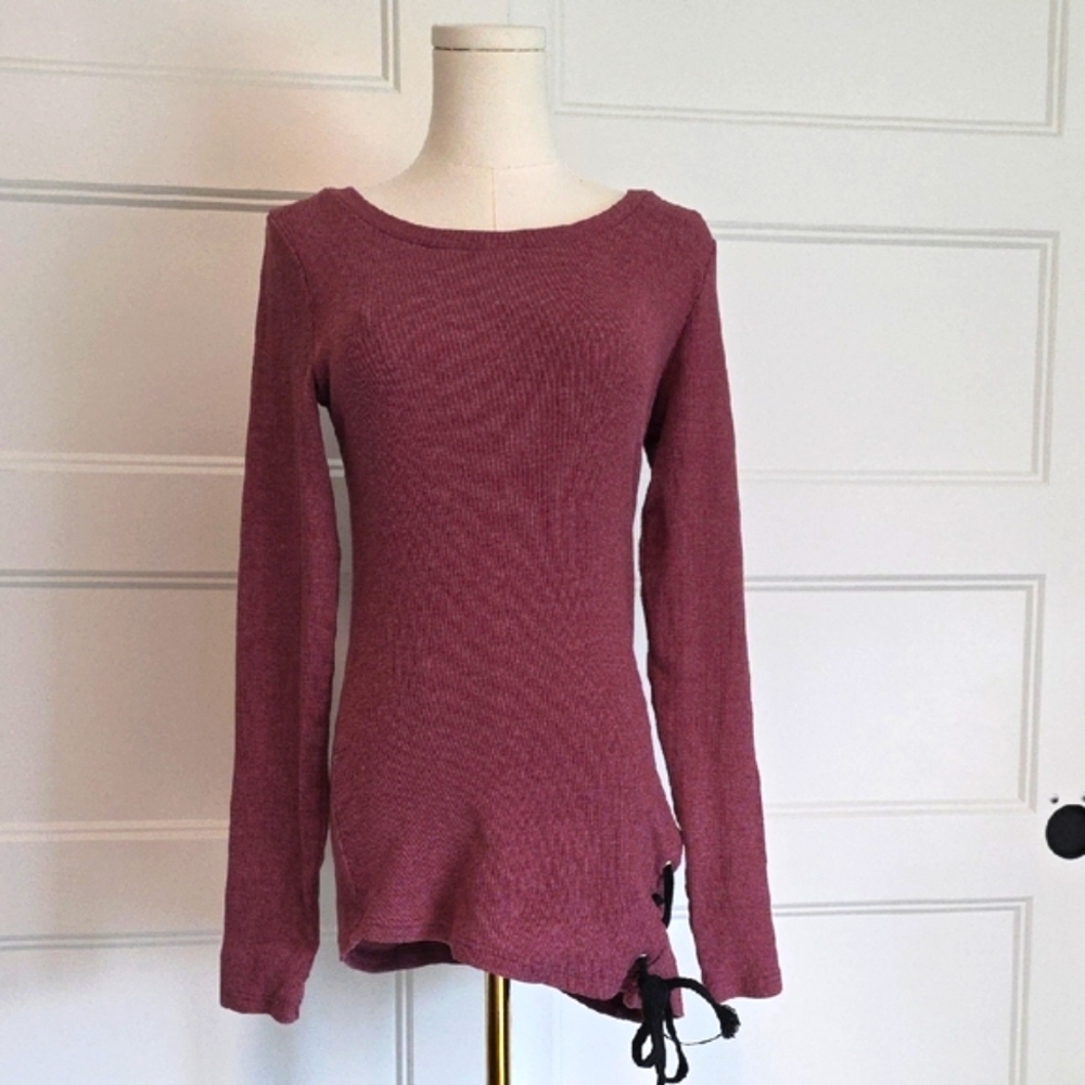 PattyBoutik Dusty Rose Knit Top
